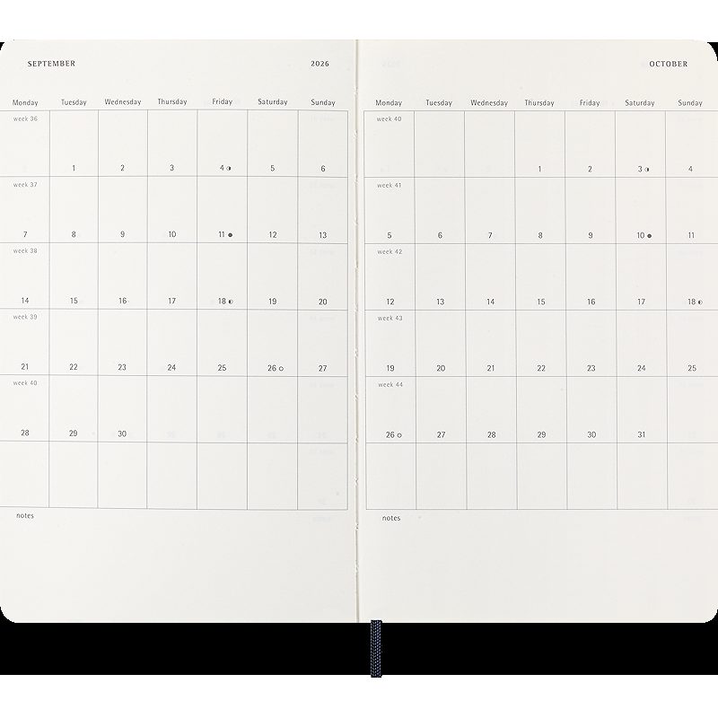Classic Soft 12M Week Note Large Sapphire Blue 2026 - Billede 4