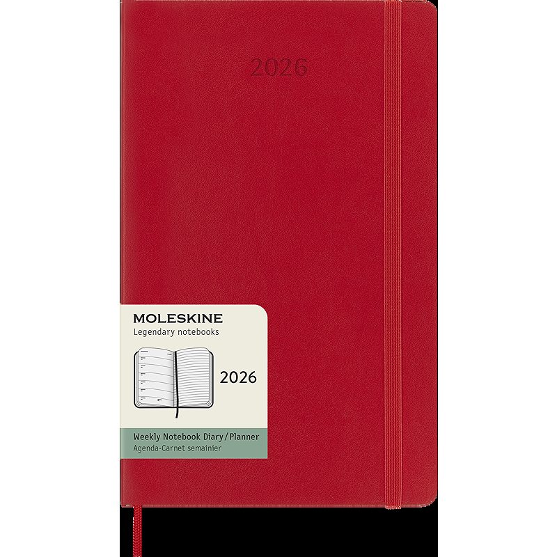 Classic Soft 12M Week Note Large Rød 2026