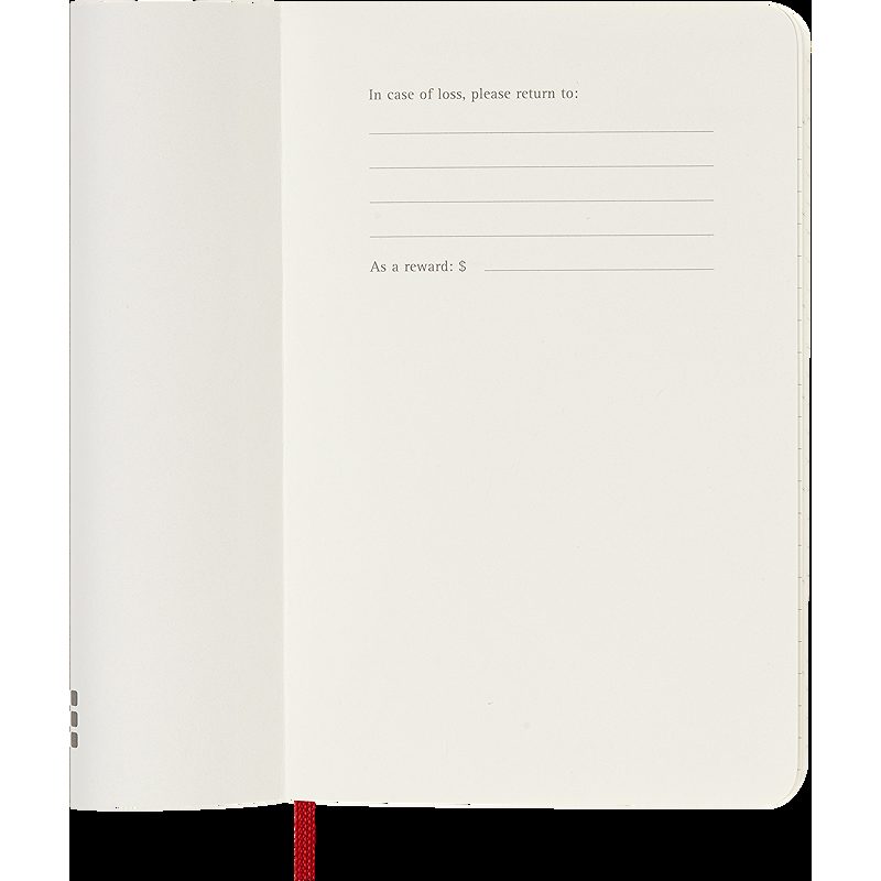 Classic Soft 12M Week Note Pocket Rød 2026 - Billede 6