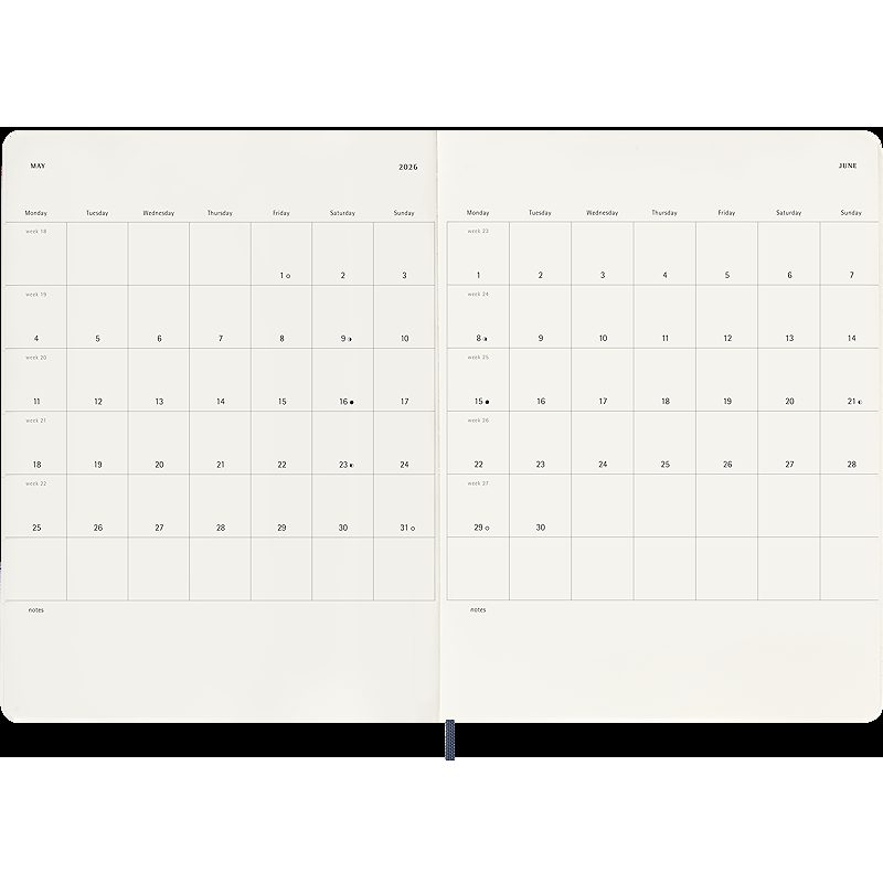 Classic Soft 12M Week Note XL Sapphire Blue 2026 - Billede 4