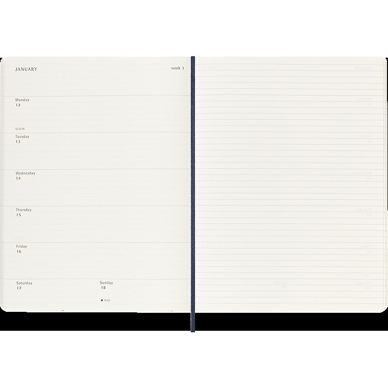 Classic Soft 12M Week Note XL Sapphire Blue 2026 - Billede 5