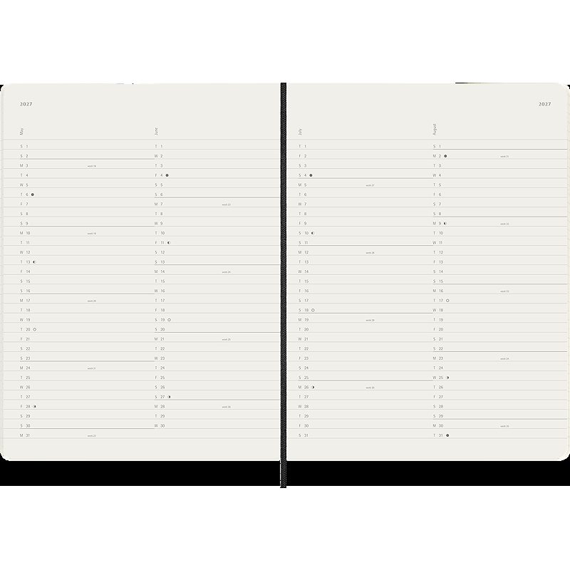 Classic Soft 12M MonthNote XL Sort 2027 - Billede 5