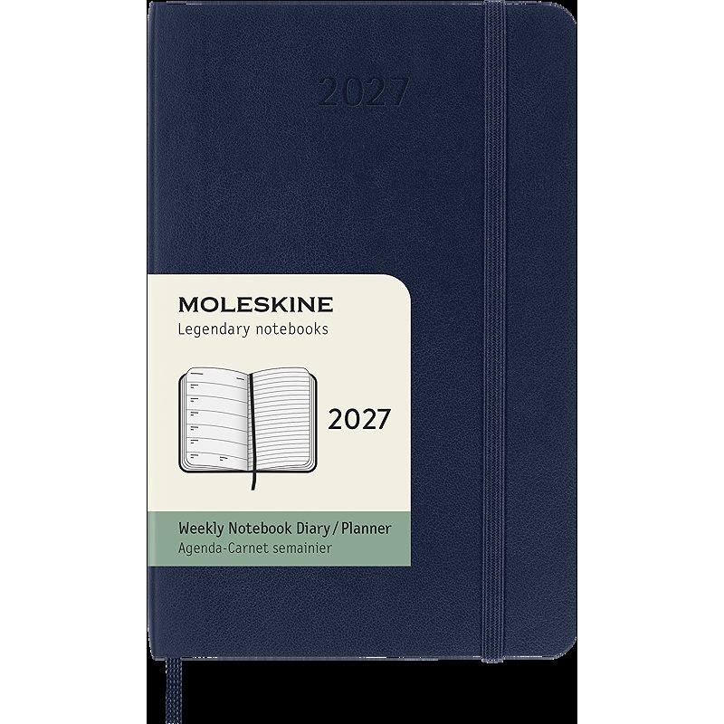 Classic Soft 12M Week Note Pocket Sapphire Blue 2027