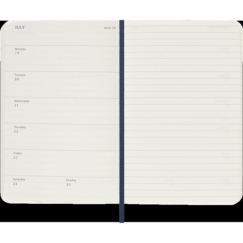 Classic Soft 12M Week Note Pocket Sapphire Blue 2027 - Billede 5