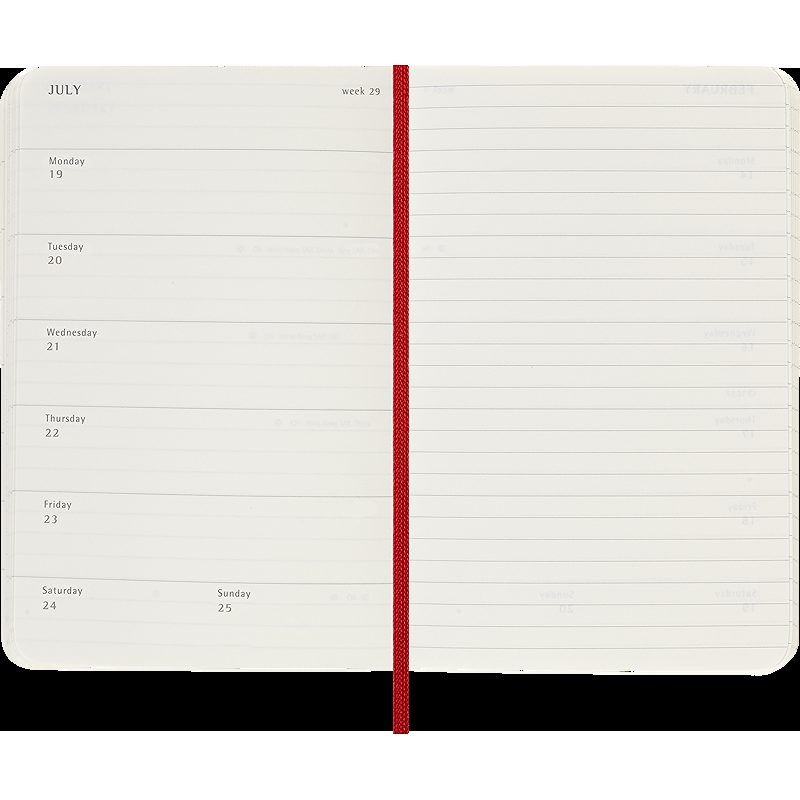 Classic Soft 12M Week Note Pocket Rød 2027 - Billede 5