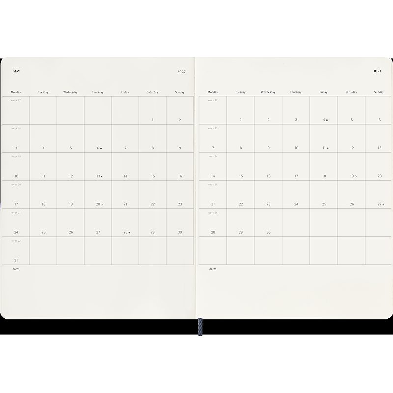 Classic Soft 12M Week Note XL Sapphire Blue 2027 - Billede 5
