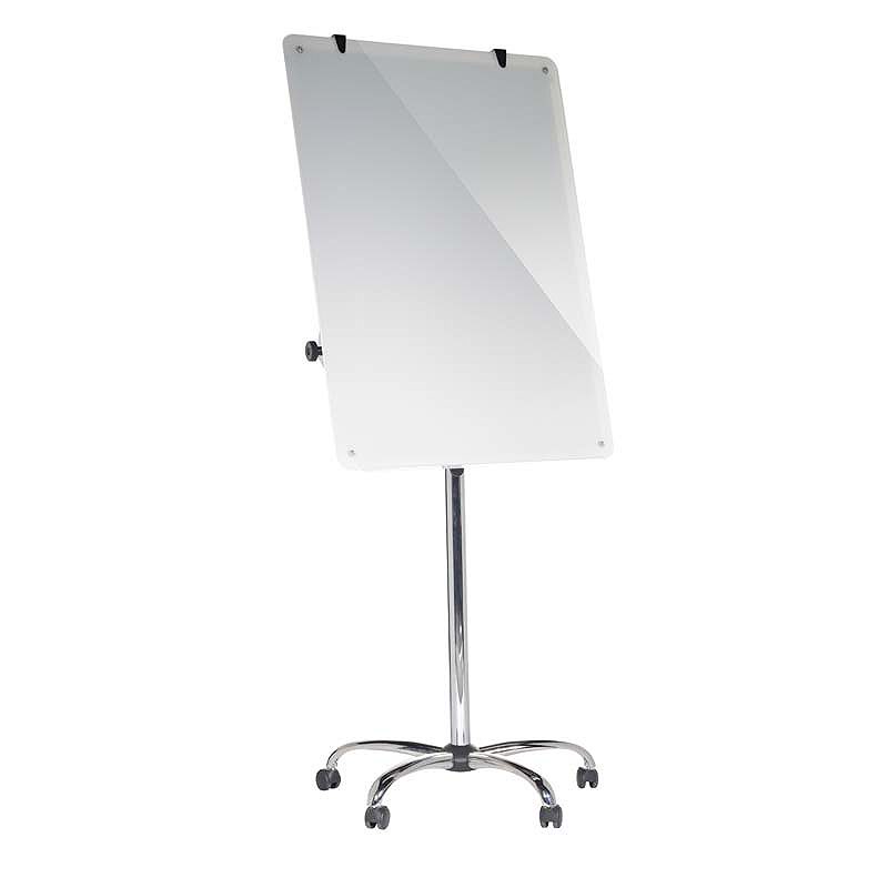 Glastavle Flipover 106x75cm Magnetisk Hvid - Billede 2