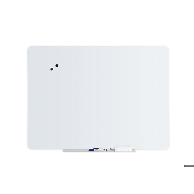 Glastavle 90x120cm Magnetisk Hvid