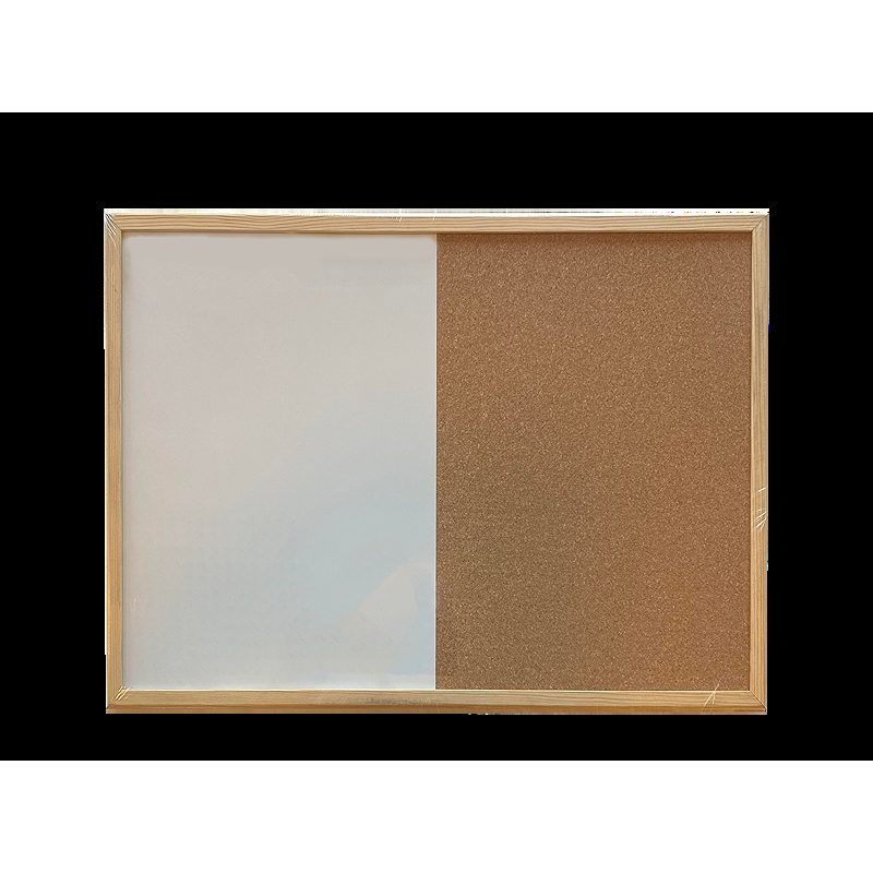 Kork/Whiteboard 40x60cm Træramme