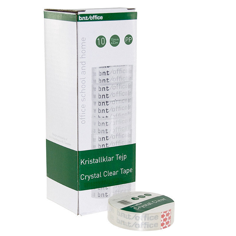 Kristalklar Tape 33m x 15mm PP - Billede 2