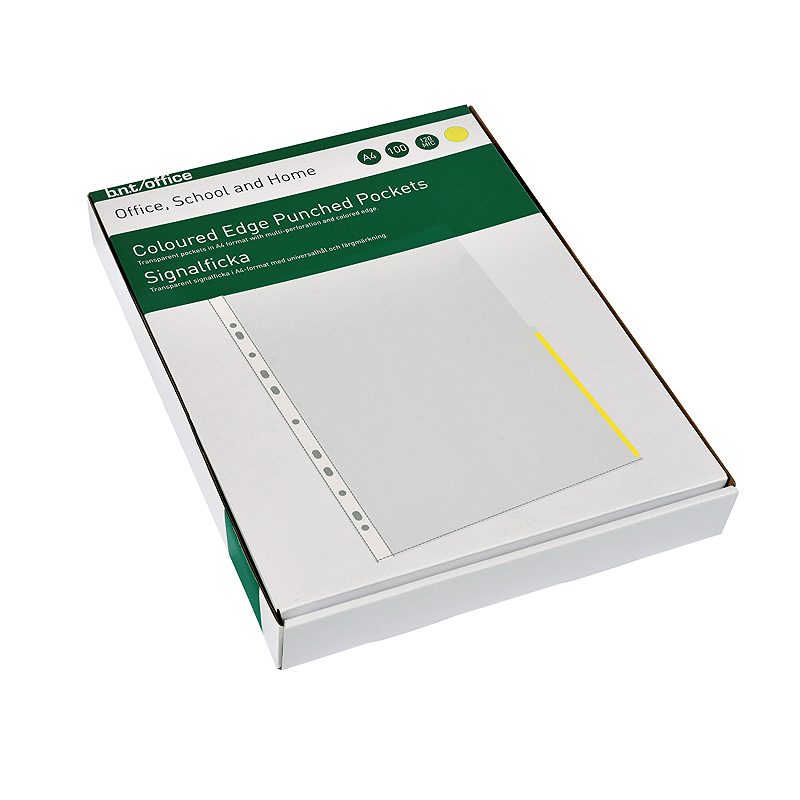 Signallomme A4 PP 120 Micron 100 Pakke Gul - Billede 4