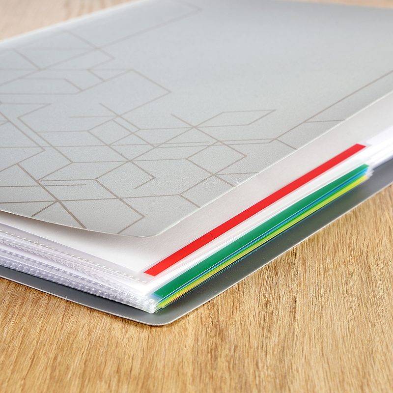 Signallomme A4 PP 120 Micron 100 Pakke Hvid