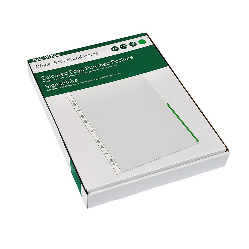 Signallomme A4 PP 120 Micron 100 Pakke Grøn - Billede 4