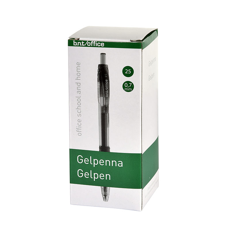 Gelpen OFFICE 07mm Sort - Billede 3