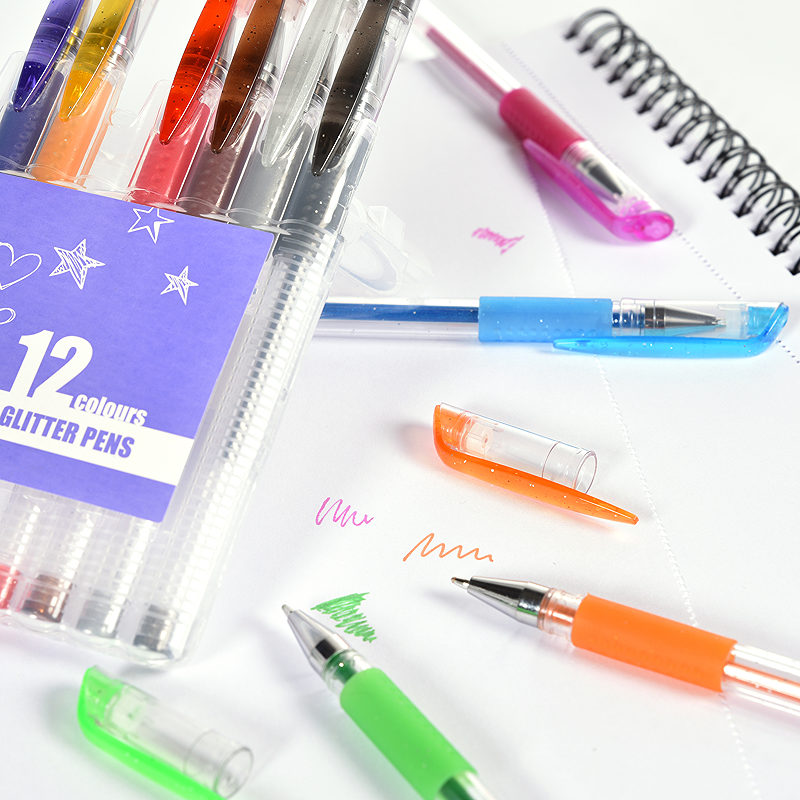 Glitterpenne OFFICE 12 Pakk