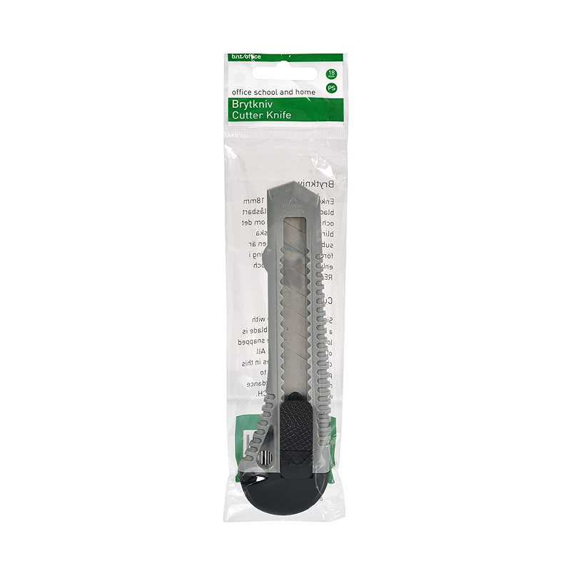 Grippie Hobbykniv 18mm Låsbar Grå - Billede 2