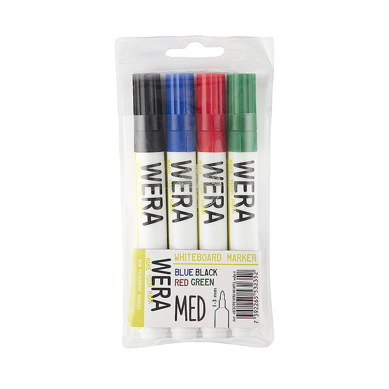 Wera Whiteboardmarker 1-3mm 4 Pakke