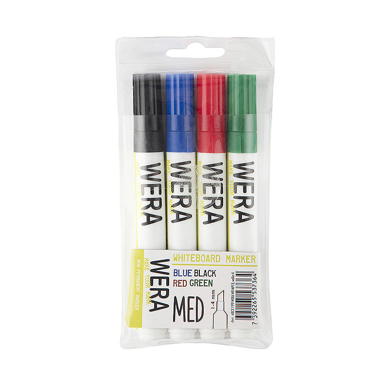 Wera Whiteboardmarker 1-4mm 4 Pakke