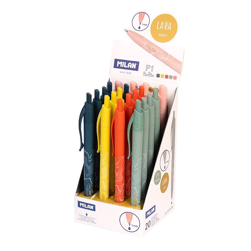 MILAN Lava P1 Kuglepen 20 stk. Display