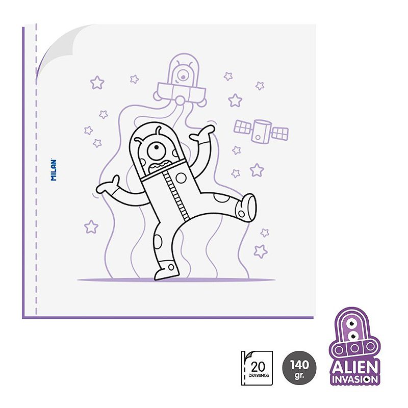 MILAN Malebog Alien - Billede 4