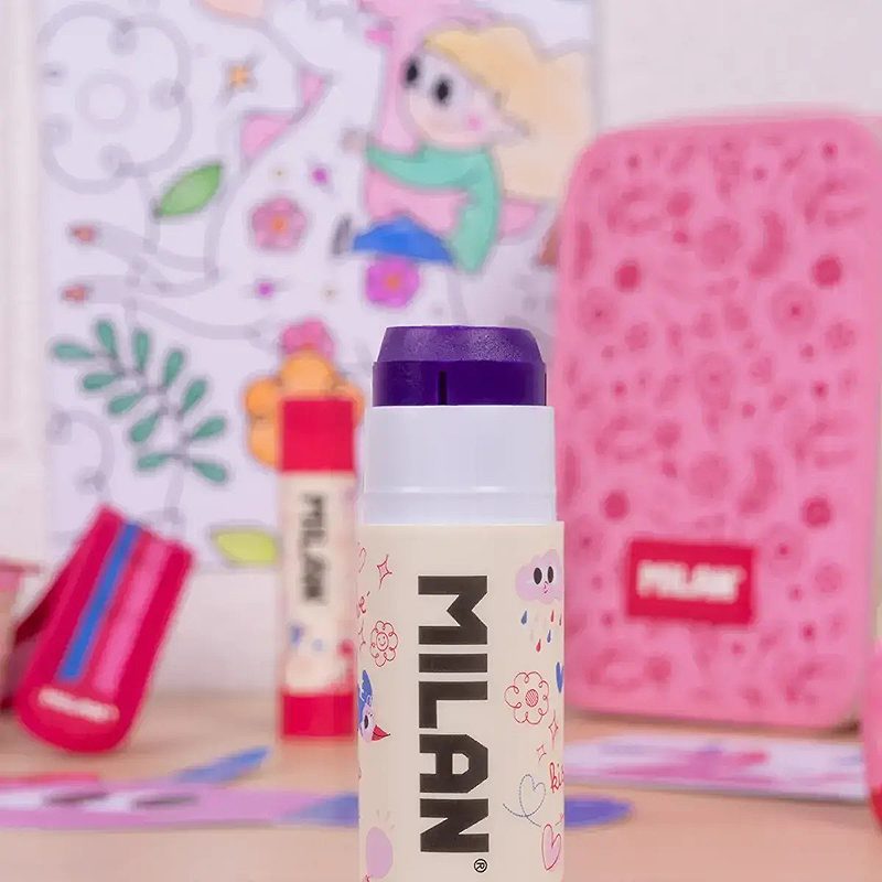 MILAN Flowicorn Limstift Lilla 21 Gram 12 Pack - Billede 3