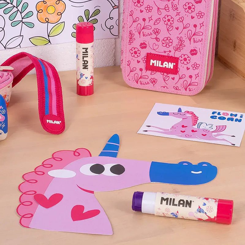 MILAN Flowicorn Limstift Lilla 21 Gram 12 Pack - Billede 4