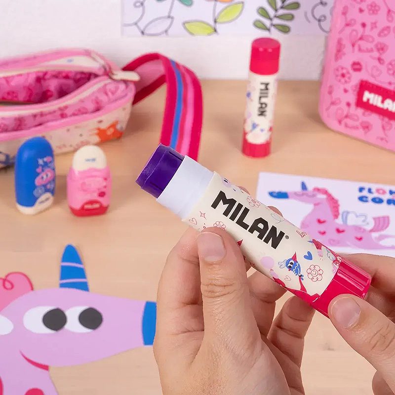 MILAN Flowicorn Limstift Lilla 21 Gram 12 Pack - Billede 5