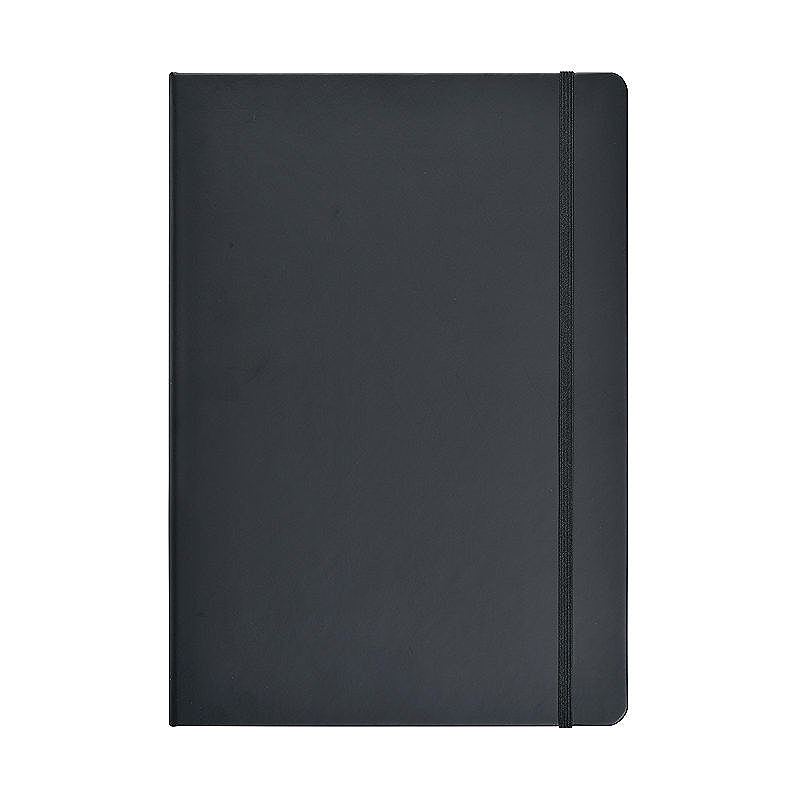 PU Notesbog A5 Linjeret Sort - Billede 3