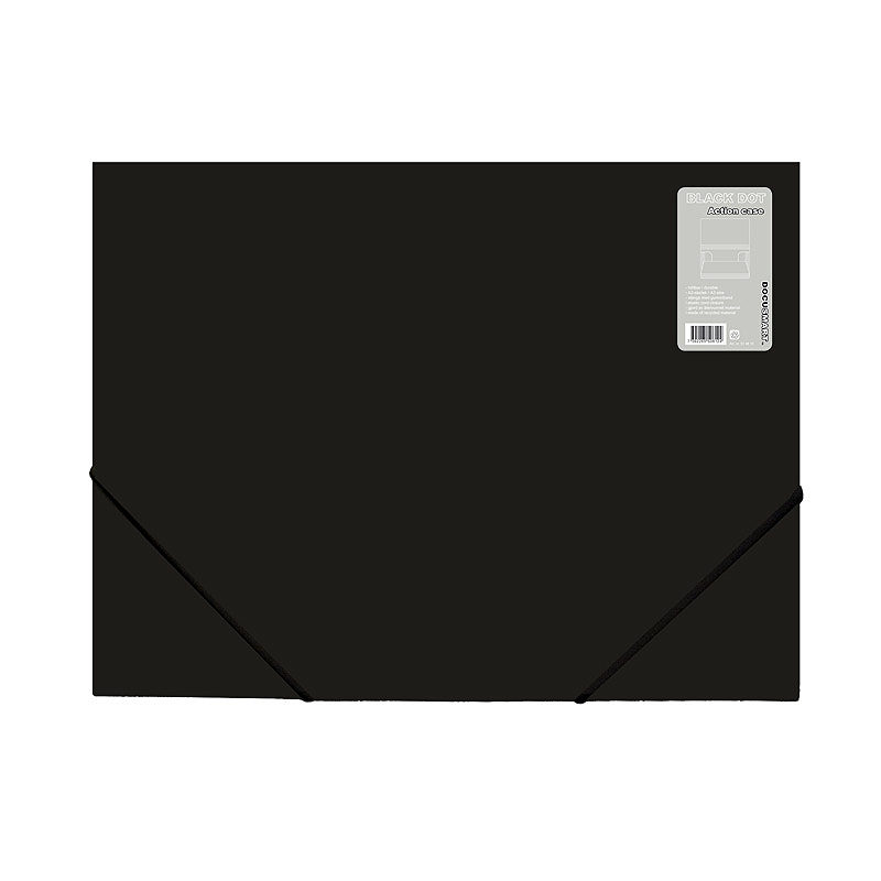 Elastikmappe BLACK A3 Sort