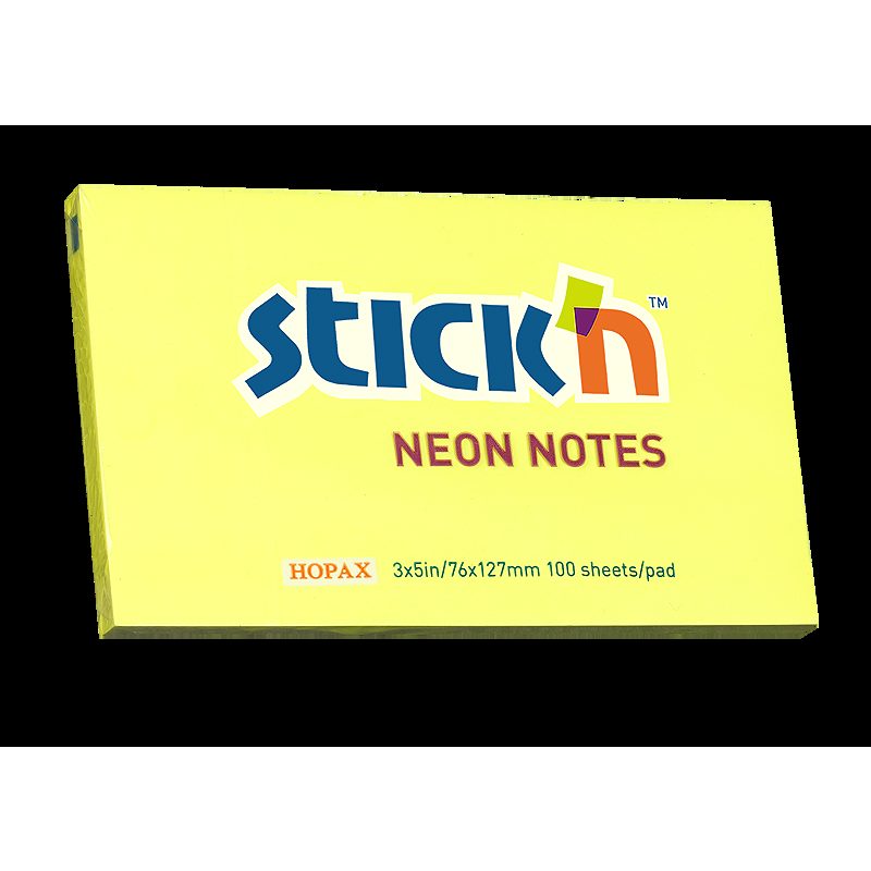 Neonblock 76x127 100 Blad Gul