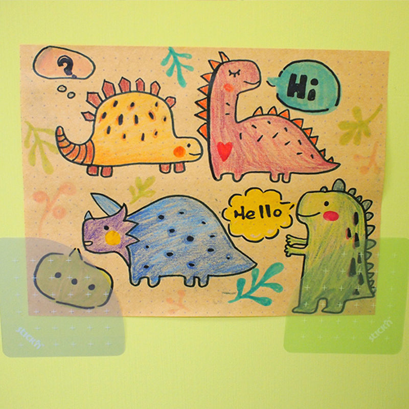 StickyPocket 70x70 Grøn/Blå - Billede 4