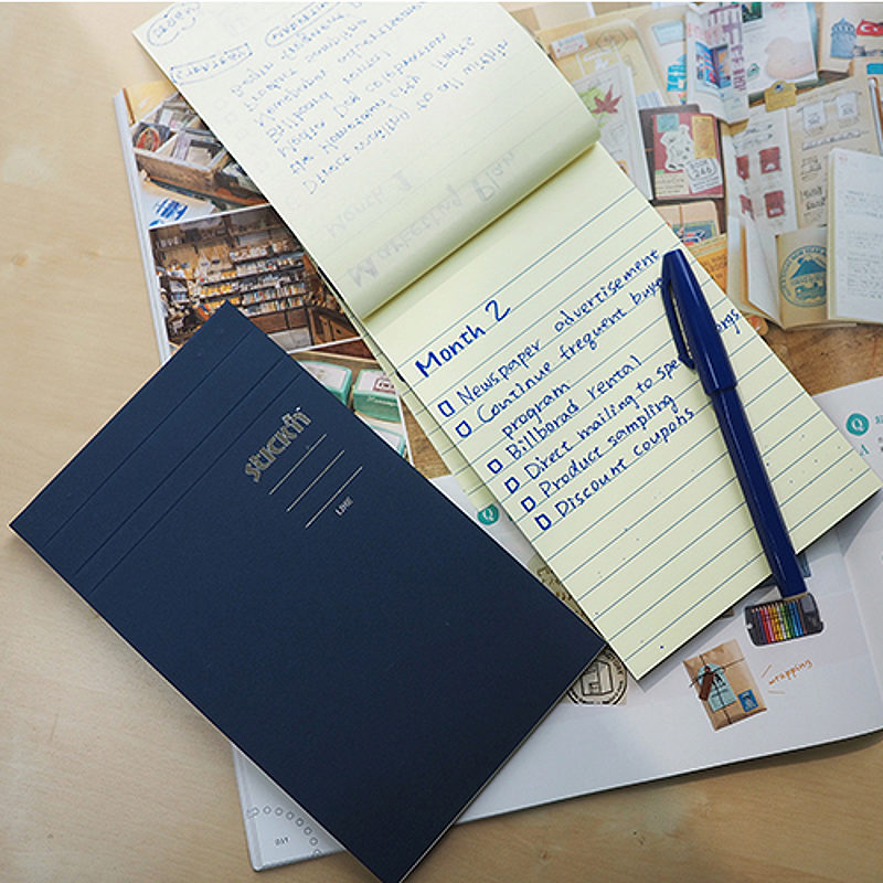 Sticky Memo 190x114 50 Blad Linjeret Gul - Billede 11