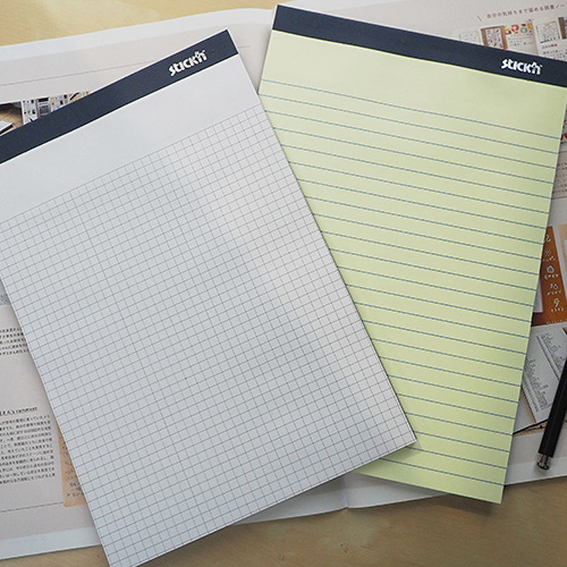 Sticky Memo 254x178 50 Blad Linjeret Gul - Billede 3