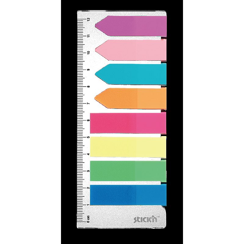 Indeksfaner 4st 45x12 4st 42x12 25 Blad Assorterat Neon
