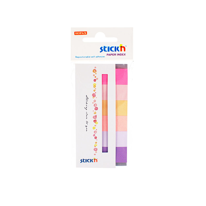 Indeksfaner Papir 6st 45x15 30 Blad Assorterat Spring