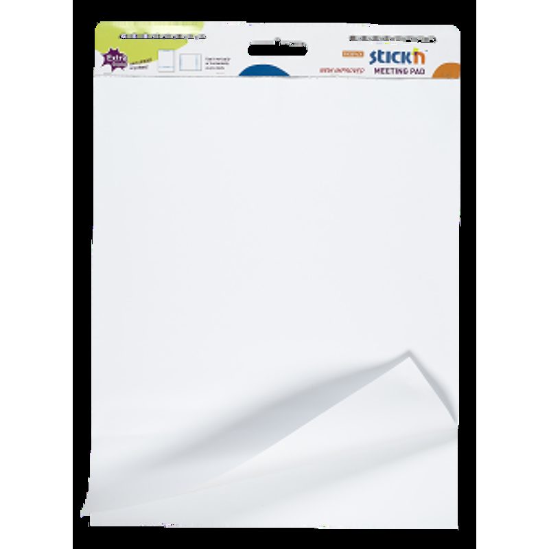 Selvklæbende Konferenceblok 72x62cm 30 Blad Hvid