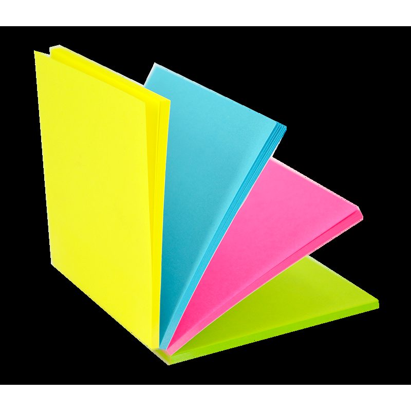 Select Notesblok FSC 76x76 100 Blad Assorterat Neon
