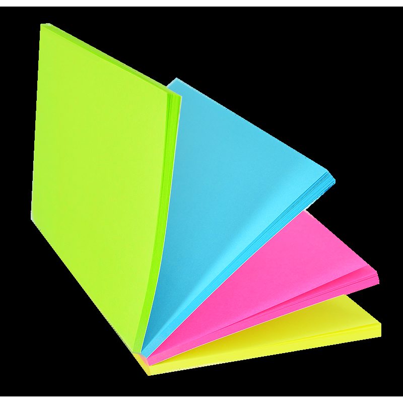 Select Notesblok FSC 76x127 100 Blad Assorterat Neon