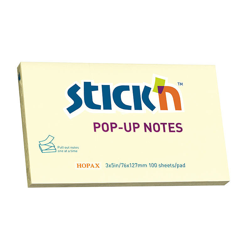 Z-Notesblok 76x127 100 Blad Gul