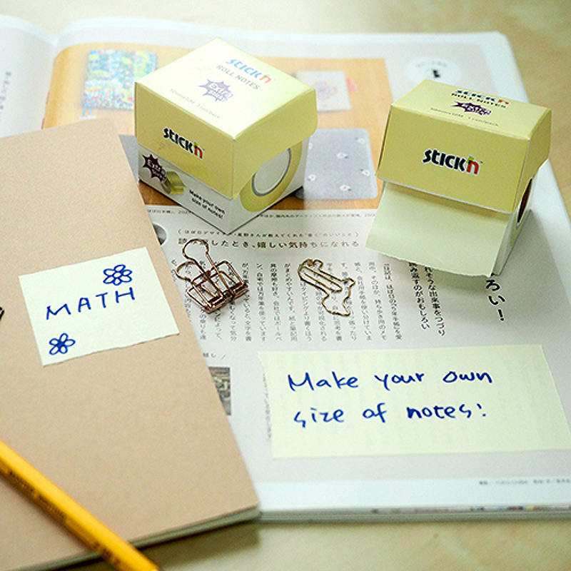 Note Roll Extra Sticky FSC 50mmx10m Pastel Gul - Billede 3