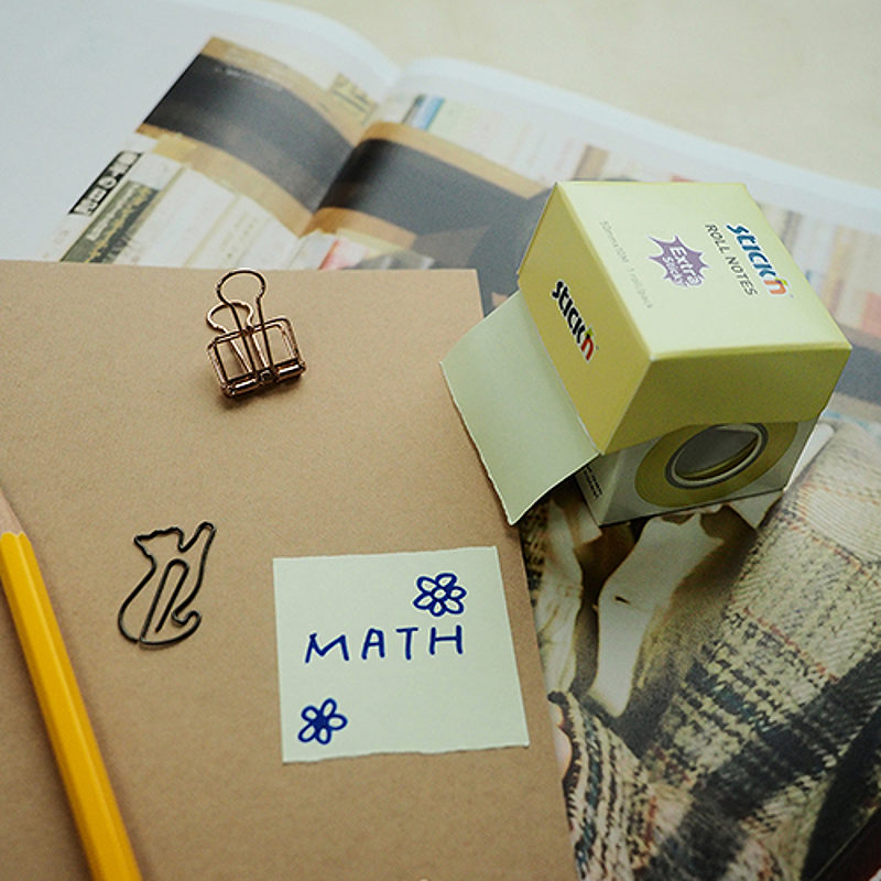 Note Roll Extra Sticky FSC 50mmx10m Pastel Gul - Billede 5
