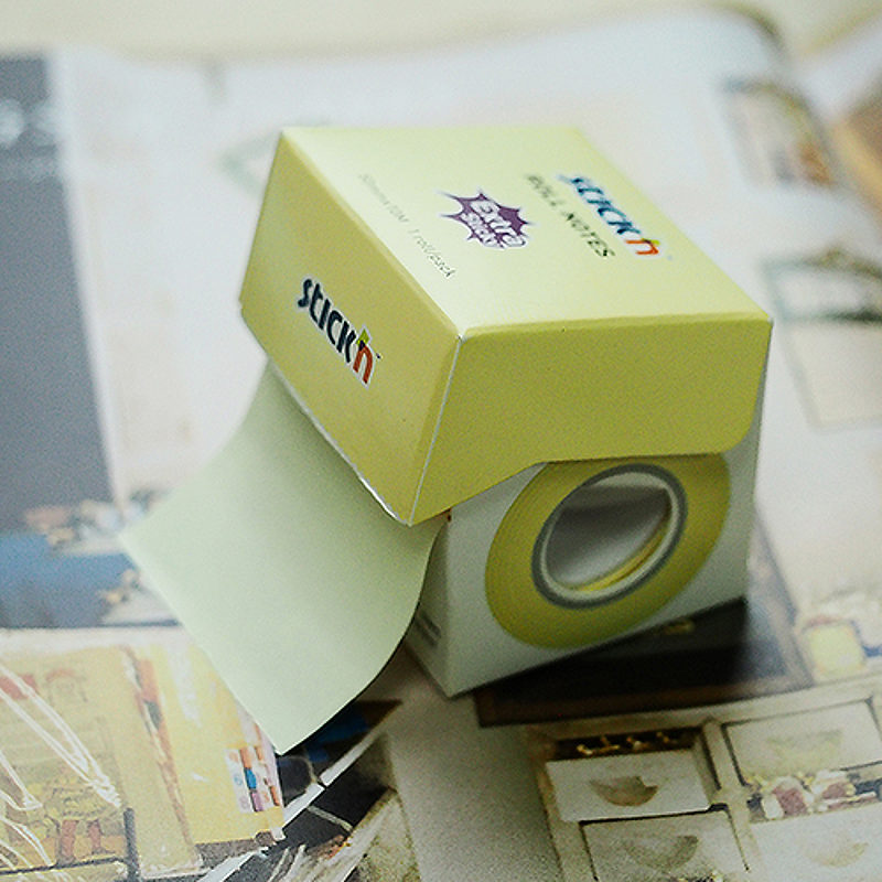 Note Roll Extra Sticky FSC 50mmx10m Pastel Gul - Billede 6