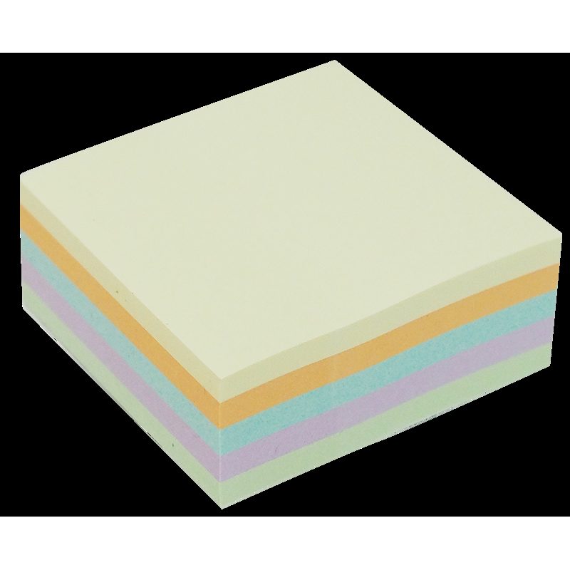 Miljø Notisblok 240 ark 51x51mm Assorterad 5 Farver - Billede 2