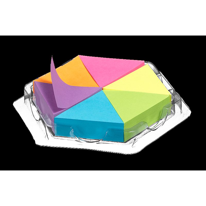 Notesblok 6st 43x50 150 Blad Assorterat Neon