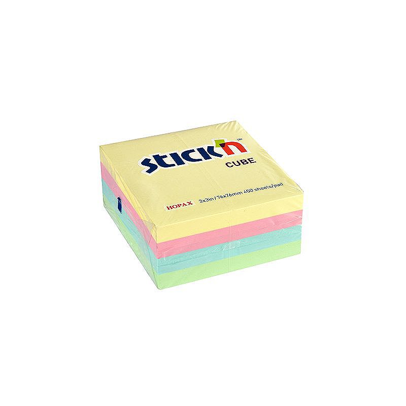 Noteskub 76x76 400 Blad Assorterat Pastel