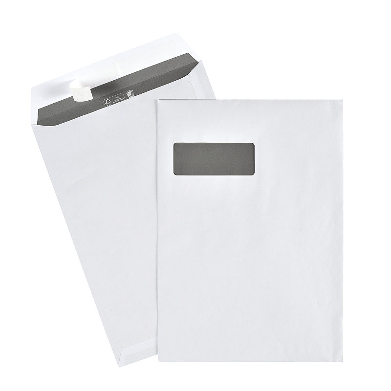 Kuverter C4P med Rude Peel & Seal 500 stk Hvide - Billede 3