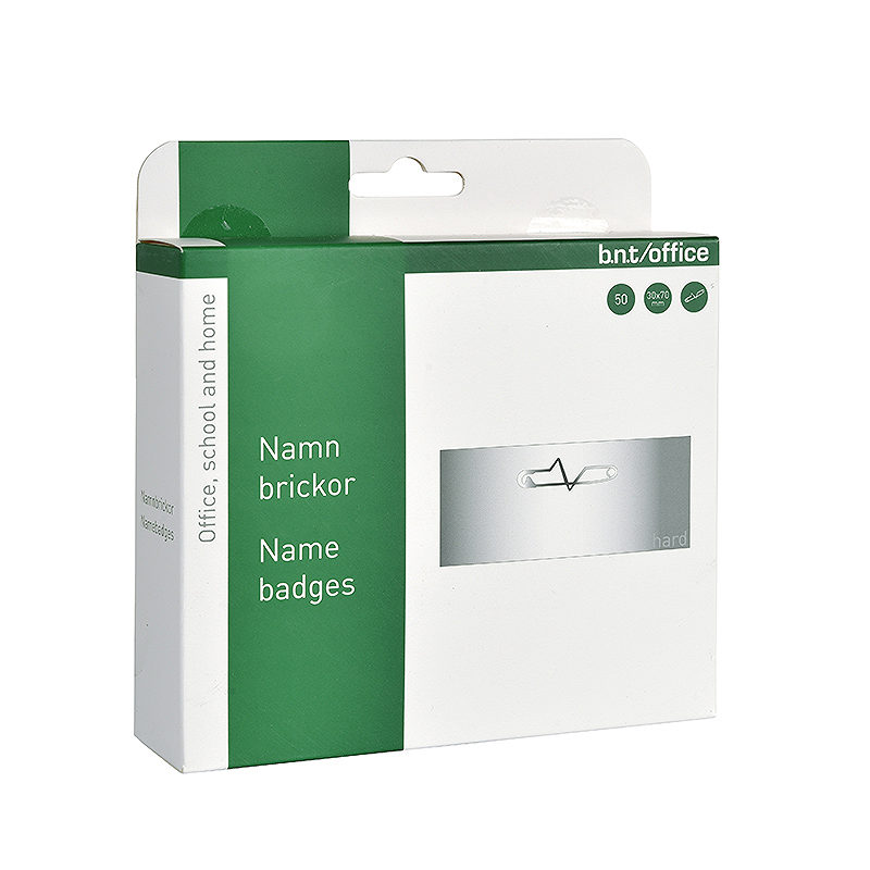 Navneskilt Nål 30x70mm 50stk