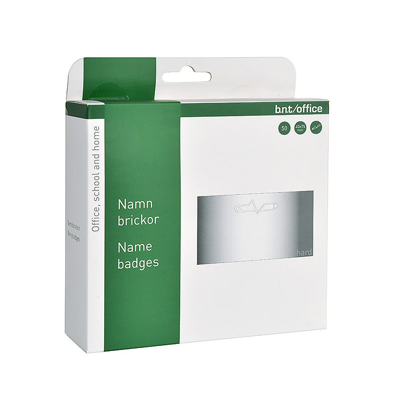 Navneskilt Nål 40x75mm 50 Pack