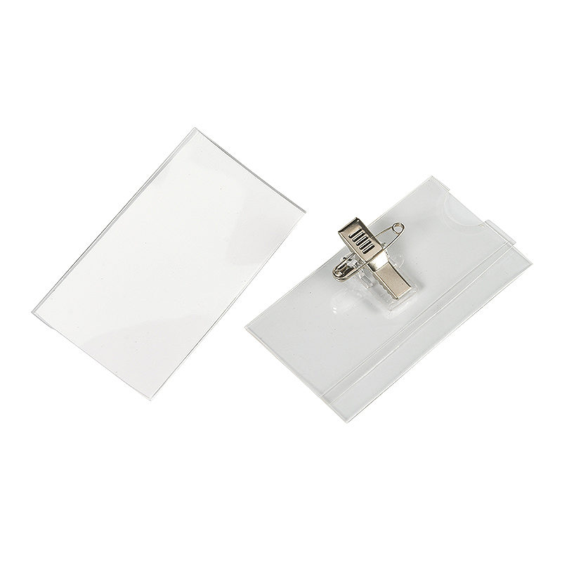 Navneskilt Med Clip & Nål 75x40mm 50 Pack - Billede 3