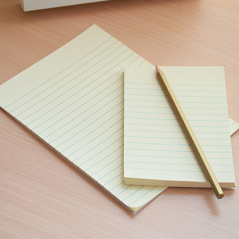 Notesblok FSC 152x101 100 Ark Linjeret Pastelgul